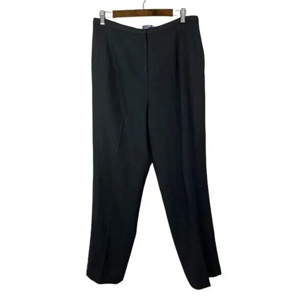 Pendleton Black Wool Straight Leg Flat Front Dress Pants 14 - Picture 1 of 3